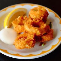 Squid rings at Little Beans Gourmet in Canning Vale