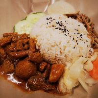Nasi Lemak with Vege Rendang at Little Beans Gourmet in Canning Vale