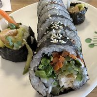Vegan gimbap  #Veganuary at Yong's Kal-Bi in Waimea