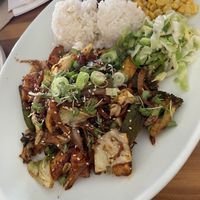 Tofu stir fry   at Yong's Kal-Bi in Waimea