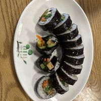 Vegan gim bop  at Yong's Kal-Bi in Waimea