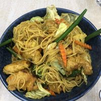 Drunken noodles with vegan chicken  at Chu Thai Eatery in Auckland