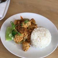 Peanut Sauce Vegan Chicken at Chu Thai Eatery in Auckland