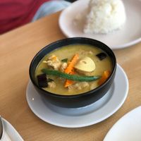 Green Curry with Vegan Chicken at Chu Thai Eatery in Auckland