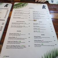Breakfast menu at Fox and the Firefly in Bohol