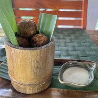 Coconut falafel   at Fox and the Firefly in Bohol