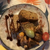 Terrine Végétale / Vegan Paté. Very delicious. Comes with baguette and was a perfect starter for 2!    at La Cabane en Ville in Aix-en-provence