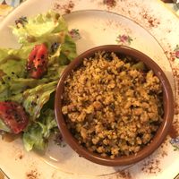 Crumble de Legumes at La Cabane en Ville in Aix-en-provence