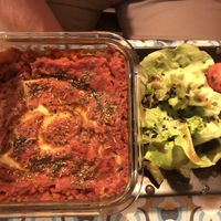 Lasagne aubergine-bolognaise at La Cabane en Ville in Aix-en-provence