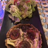 Tomato and mushroom tart at La Cabane en Ville in Aix-en-provence