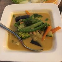 Vegetables, cashews and pepper sauce at Restaurant Taste in Berlin