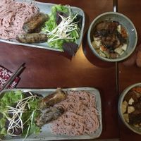 Green bean sausages are amazing at Voie 80 in Hanoi