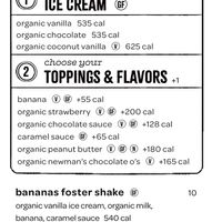 Ice Cream Menu #Veganuary at Bareburger -  W 57th in New York City