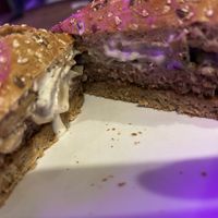 Impossible shroomin burger 10/10  at Bareburger -  W 57th in New York City