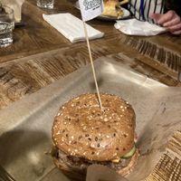 Vegan burger  at Bareburger -  W 57th in New York City