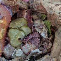 They tried telling us this was temph bacon at Bareburger -  W 57th in New York City