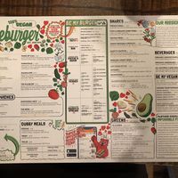 Vegan menu at Bareburger -  W 57th in New York City