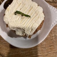 Vegan carrot cake at Bareburger -  W 57th in New York City
