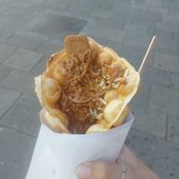 Lotus bubble waffle at  Fresh & Berry in Vienna