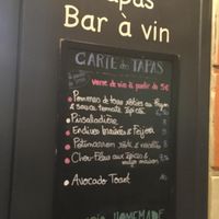 The menu at Lotus & Cactus in Paris