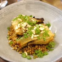 Roasted fennel w/spelt at Lotus & Cactus in Paris