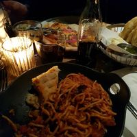 Vegan spaghetti at Café Cathedral in Oslo