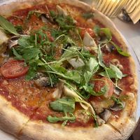 Vegana Pizza Rossa  at Café Cathedral in Oslo