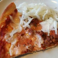Bolognesa with sallad at Pizzeria Kronborg in Malmo