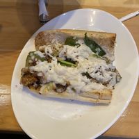 vegan tempeh hoagie at Mellow Mushroom in Williamsburg