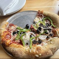 Small with vegan cheese  at Mellow Mushroom in Williamsburg