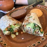 Vegan burrito   at Luna Mexicana in Joliet
