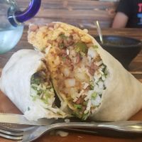 Huge burrito! at Luna Mexicana in Joliet