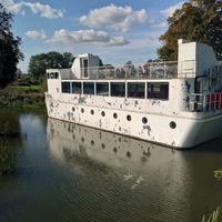 View from the bridge at The Ark in Northampton