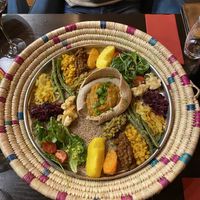 Vegan platter for 2  at Abyssinia in Strasbourg