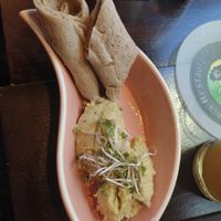 Hummus mit Galette at Abyssinia in Strasbourg