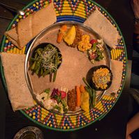 Peas and fasoulaki. at Abyssinia in Strasbourg