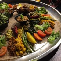 The two vegan sets at Abyssinia in Strasbourg