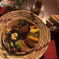 Menu principal, opção vegetariana! at Abyssinia in Strasbourg