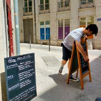 Don't have pictures of the food as while having lunch my phone was charged inside. at Laska in Lyon