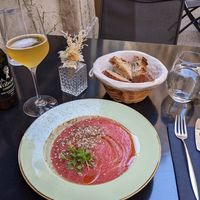 Watermelon gazpacho at Laska in Lyon