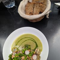 Cold soup at Laska in Lyon