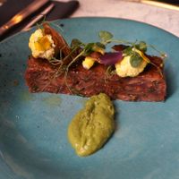 tartar (vegan appetizer) at Laska in Lyon