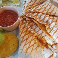 Veganised quesadilla at Taco Bar in Stockholm