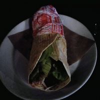 Burrito, vegan at Taco Bar - Vasterlanggatan in Stockholm