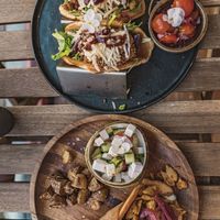 Taco and gyros stack   at Mr. Stacks in Amsterdam