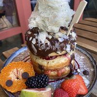 Chocolate hazelnut stack   at Mr. Stacks in Amsterdam