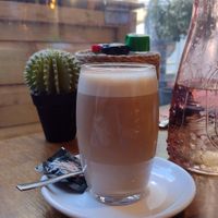 Chai latte at Mr. Stacks in Amsterdam