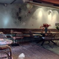 Indoor seating near the back at Mr. Stacks in Amsterdam