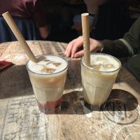 The Pink Drink & The Original Boba Drink  at Mr. Stacks in Amsterdam