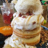 Banana pancakes at Mr. Stacks in Amsterdam